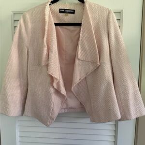 Karl Lagerfeld Pink Women's Cropped Jacket